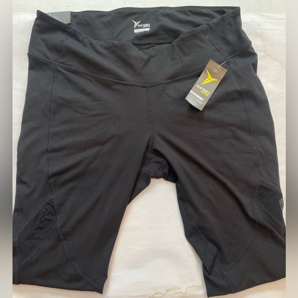 Old Navy active Black fitted compression fabric Leggings XL